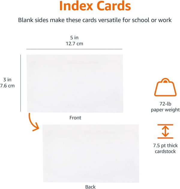 Ruled Lined Index Cards - Image 3