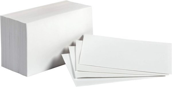 Ruled Lined Index Cards