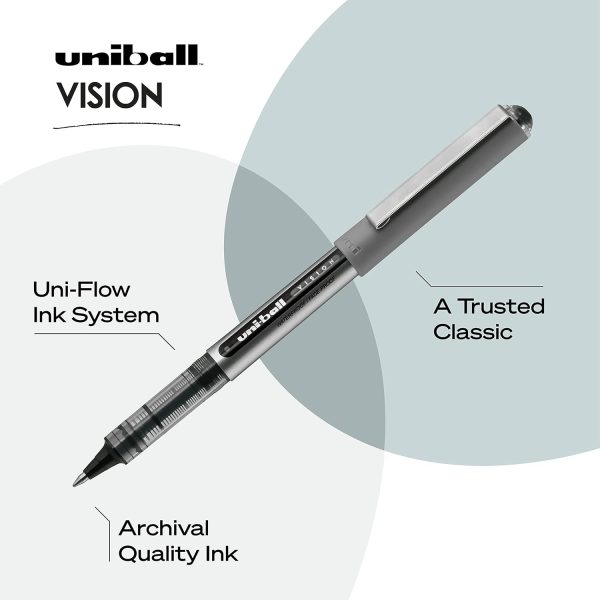 Uniball Vision Rollerball Pens - Image 3